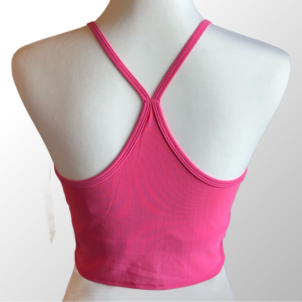 Eleven By Venus Williams Sports Bra NWT Size Medium Hot Fushia Rebel Midi Tank - Picture 3 of 10